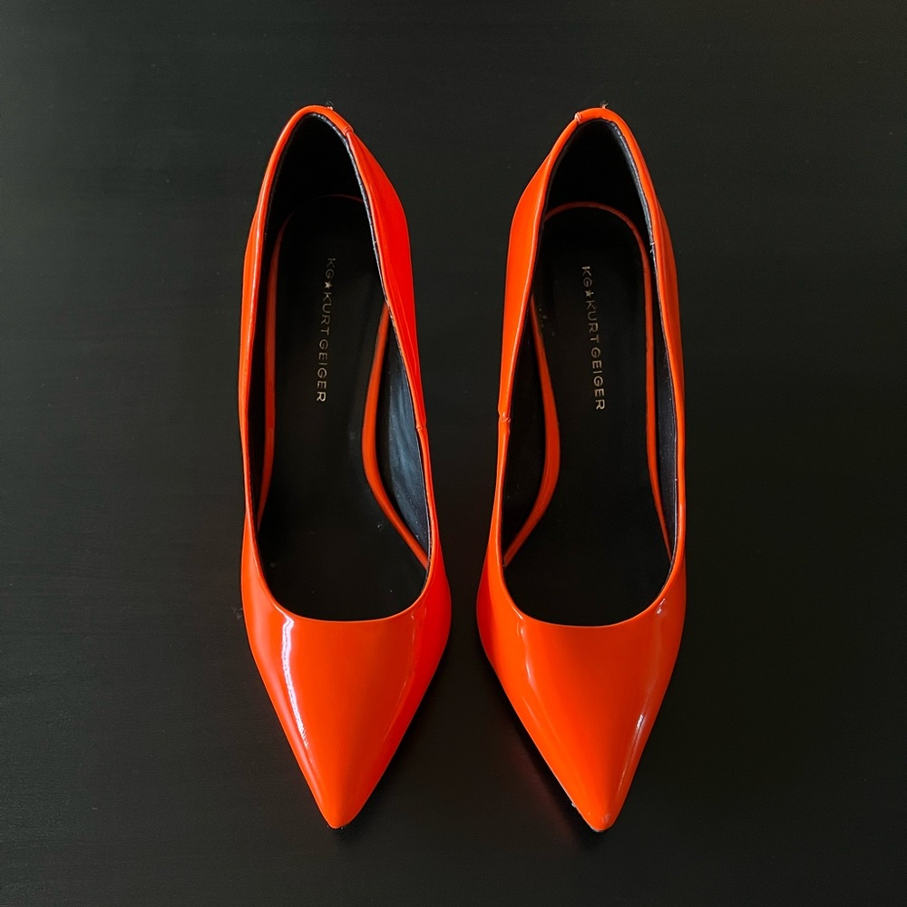 Kurt Geiger Neon Orange Heels